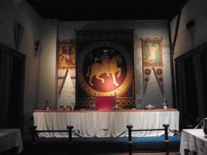 The banqueting chamber in the great tower