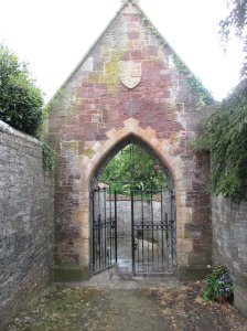 Entrance gate to the wells