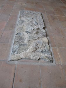 Remains of a tomb found under the floor