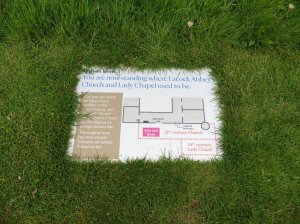 Where parts of the abbey once stood