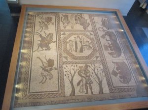 The mosaic of the story of Dido & Aeneas