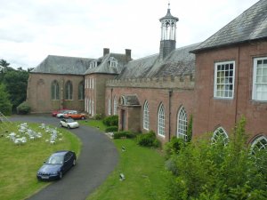 Taken from a window in the north wing