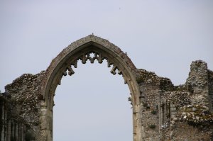 Close up of the arch