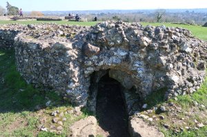 Low walling- all that remains of the rest of the castle