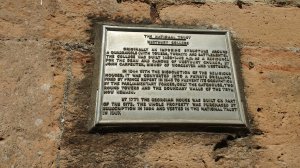 Plaque giving some historical information- courtesy of the National Trust