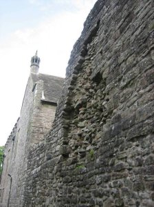 View of the chapel with distinctive 'Forest Horn' chimney