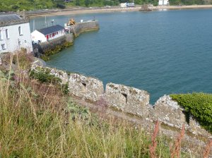 Remains of some curtain walling