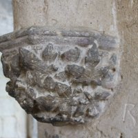 Decorative plinth at Castle Rising