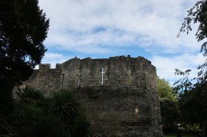 Note the walling on top which is medieval (with the arrow slit windows)