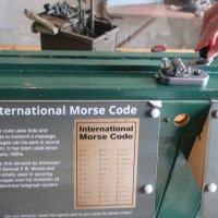Morse Code as demonstrated by Big Sis at Nothe Fort, Weymouth