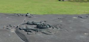 Model showing the civil war ramparts