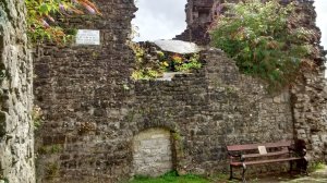 The remains of the castle hall