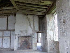 Fireplace in the prior's lodgings