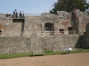 Filming taking place on the battlements