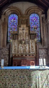 The altar of the church