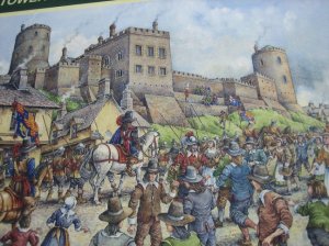 As it once was... from an information board at the castle (Courtesy of Monmouthshire Council)