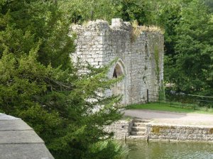 the barbican gate from the side