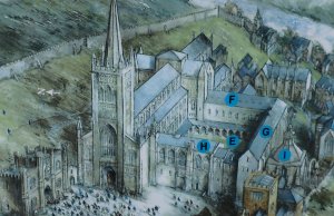 Artists impression of the abbey
