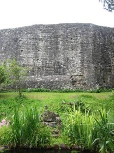 View of the curtain wall and grounds