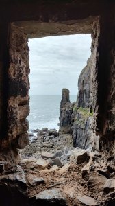 View out towards the sea