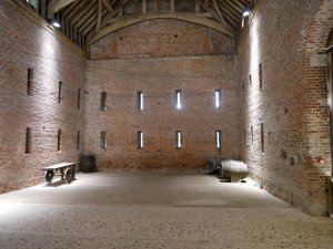 Interior view of the barn
