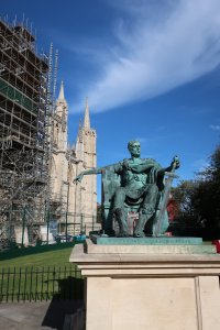 Statue of Constantine, outside the Minster
