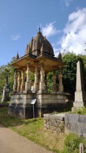 Tomb of Rajah Rammohun Roy, the Indian social reformer, who died in Bristol in 1833