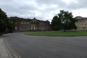 The one-time inner bailey of the castle