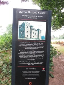 Information board at the entrance