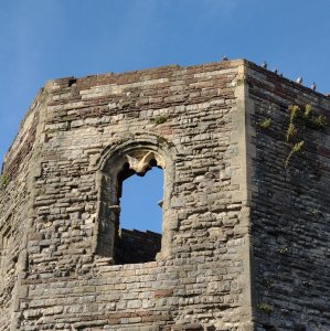 Close up of the south tower window