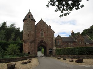 The gatehouse to Peckforton Castle