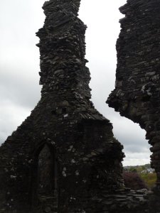 The remains of the stairwell