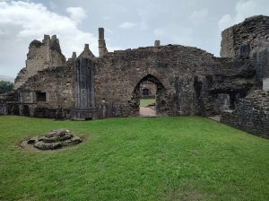 The ruins of the abbey church