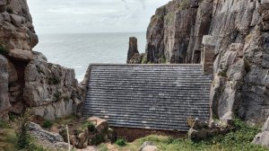 The back of the chapel, from the top of the cliff