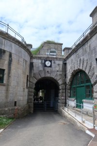 The view of the gateway from inside the fort