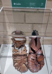 Artefacts found at the Roman baths- sandals!