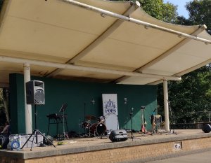 The stage at the bandstand