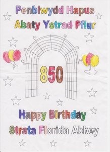 Colouring sheet by CADW