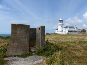 The lighthouse with the look-out in the foreground