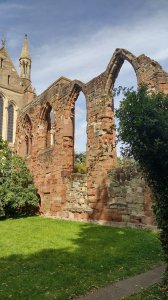 Ruined part of the cathedral