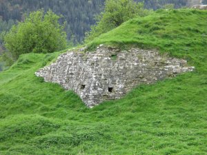Remains of walling of the outer ward