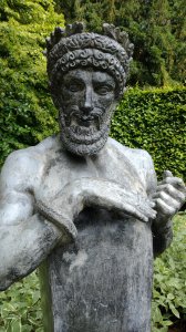 An example of one of the many statues in the gardens