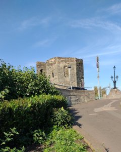 View from the river side path
