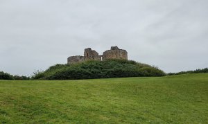 The view of the keep on the motte