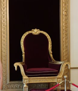 The throne, made for King George IV in 1821