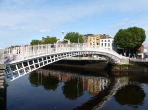 The picturesque Ha'penny Bridge