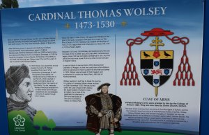 Information board about Cardinal Wolsey