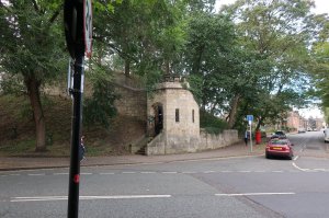Site of Baille Hill Castle, which was incorporated into the walls