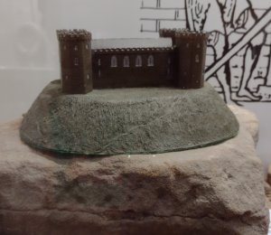 Model of the keep from the castle museum