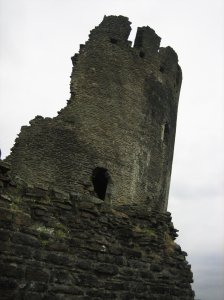Caerphilly castle is famous for its leaning tower